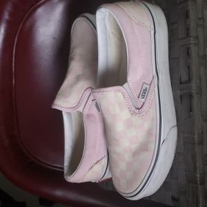 Vans pink checkered